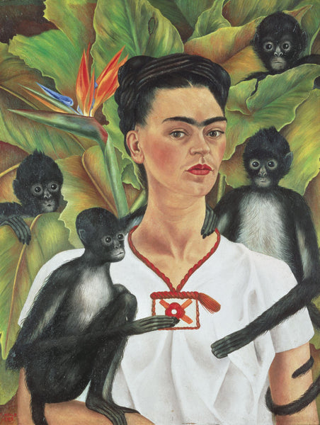 1000 Frida Kahlo Self Portrait with Monkeys