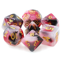 Soul Decay Black/Red Jade Opaque 7-Die Set
