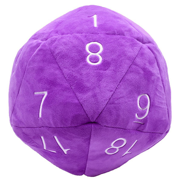 D20 Plush Die Purple