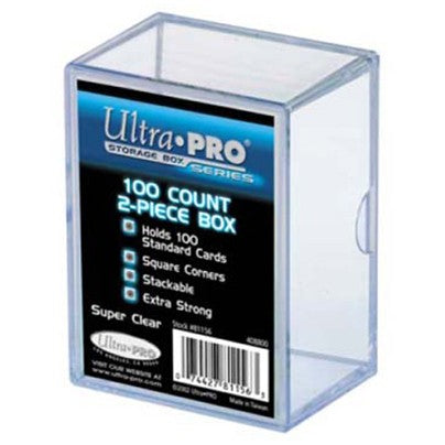 Ultra Pro Plastic 2-Piece Box 100ct