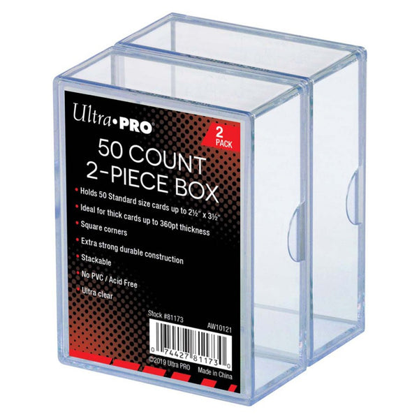 Ultra Pro Plastic 2-Piece Box 50ct (2-Pack)