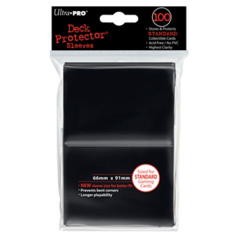UltraPro Deck Protector Gloss Sleeves Black