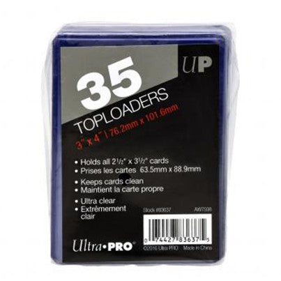 UltraPro Toploaders - 3" x 4" Clear Regular (35ct)