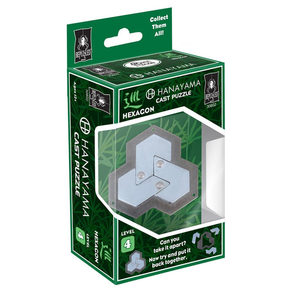 Hanayama Cast Metal Puzzles: Hexagon