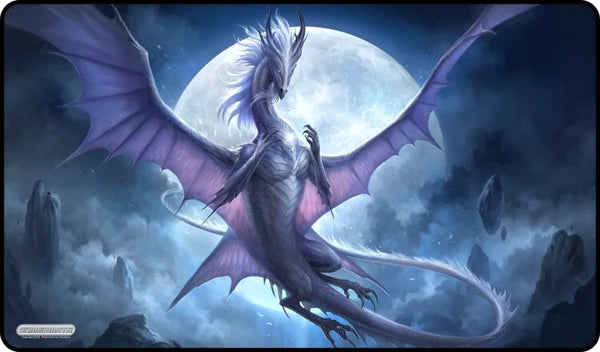 Gamermats Premium Playmat: White Dragon of the Night