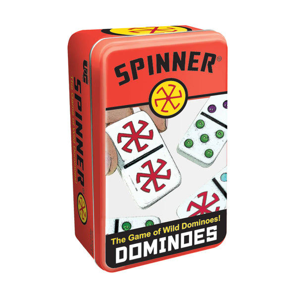 Dominoes Spinner Tin